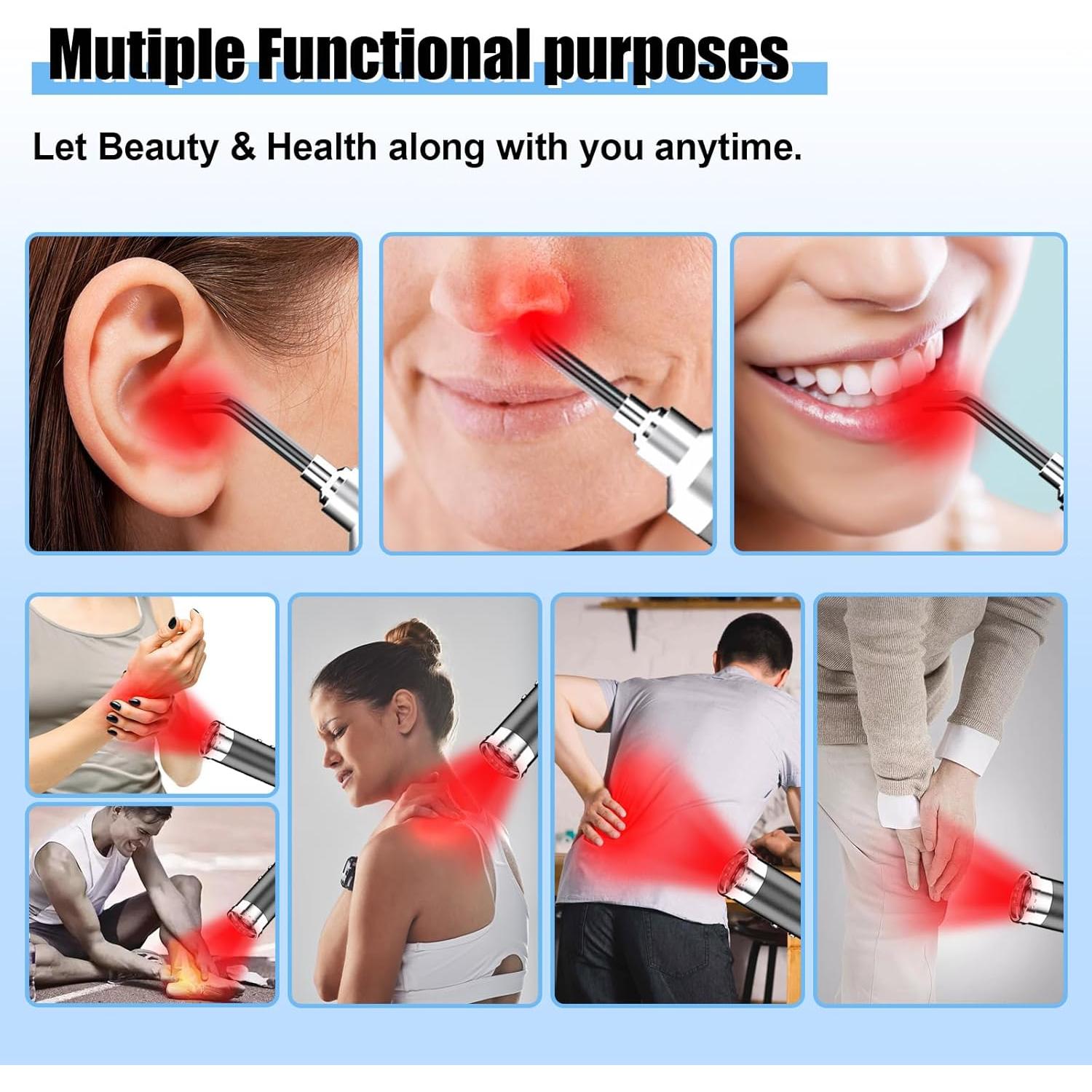 Terapia de Luz Roja Infrarroja LONLIKE para Dolor y Herpes Labial