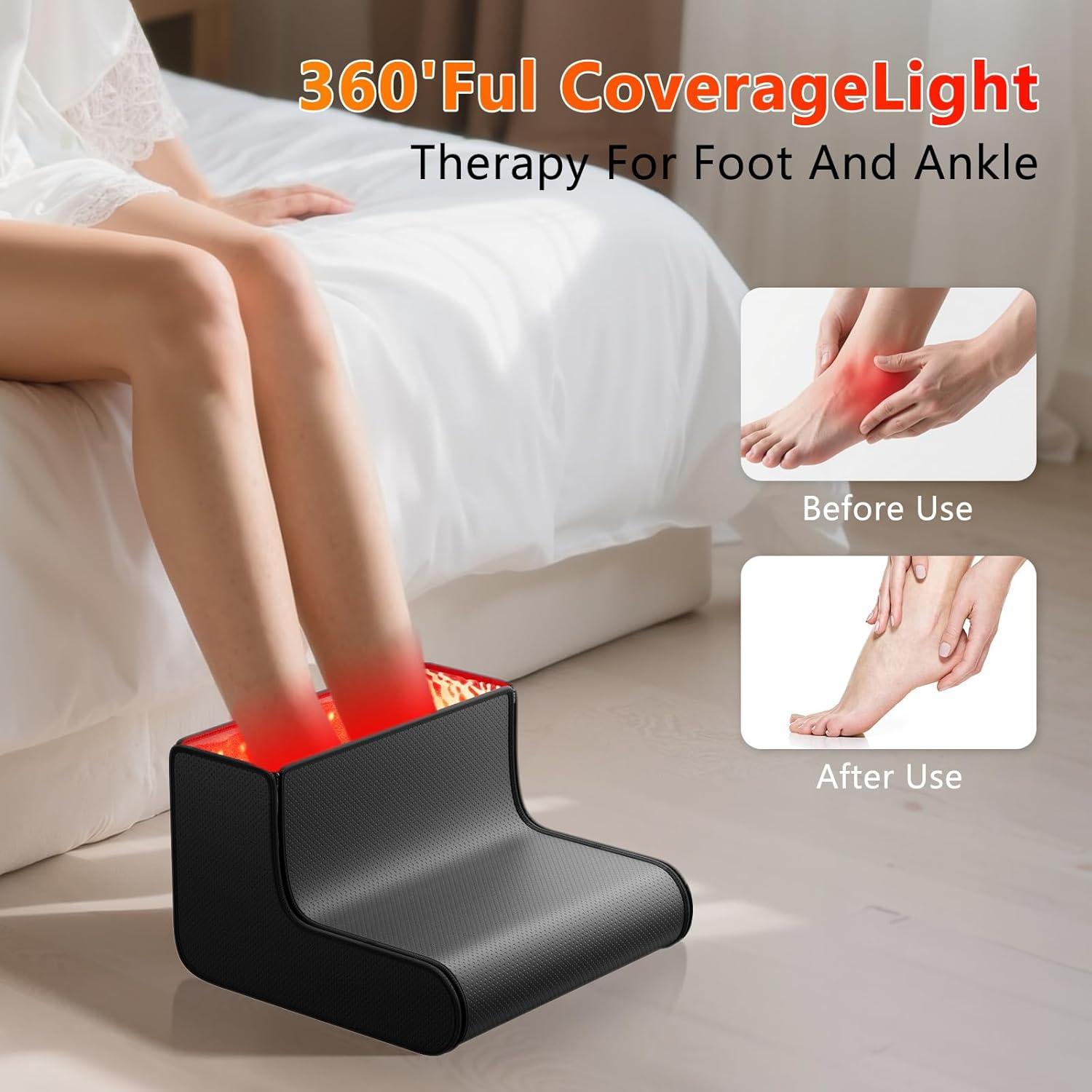 Terapia de Luz Roja para Pies EPOE, Doble Longitud de Onda 320 LEDs