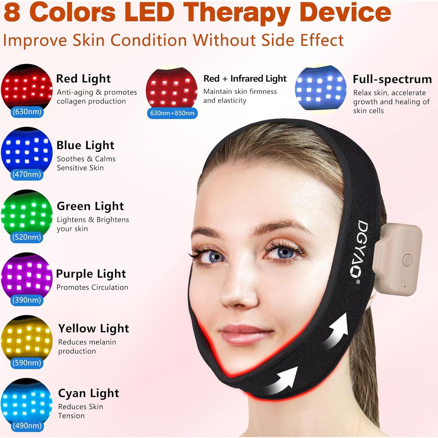 Cinturón de Terapia de Luz Roja TUOB para Cuello y Barbilla