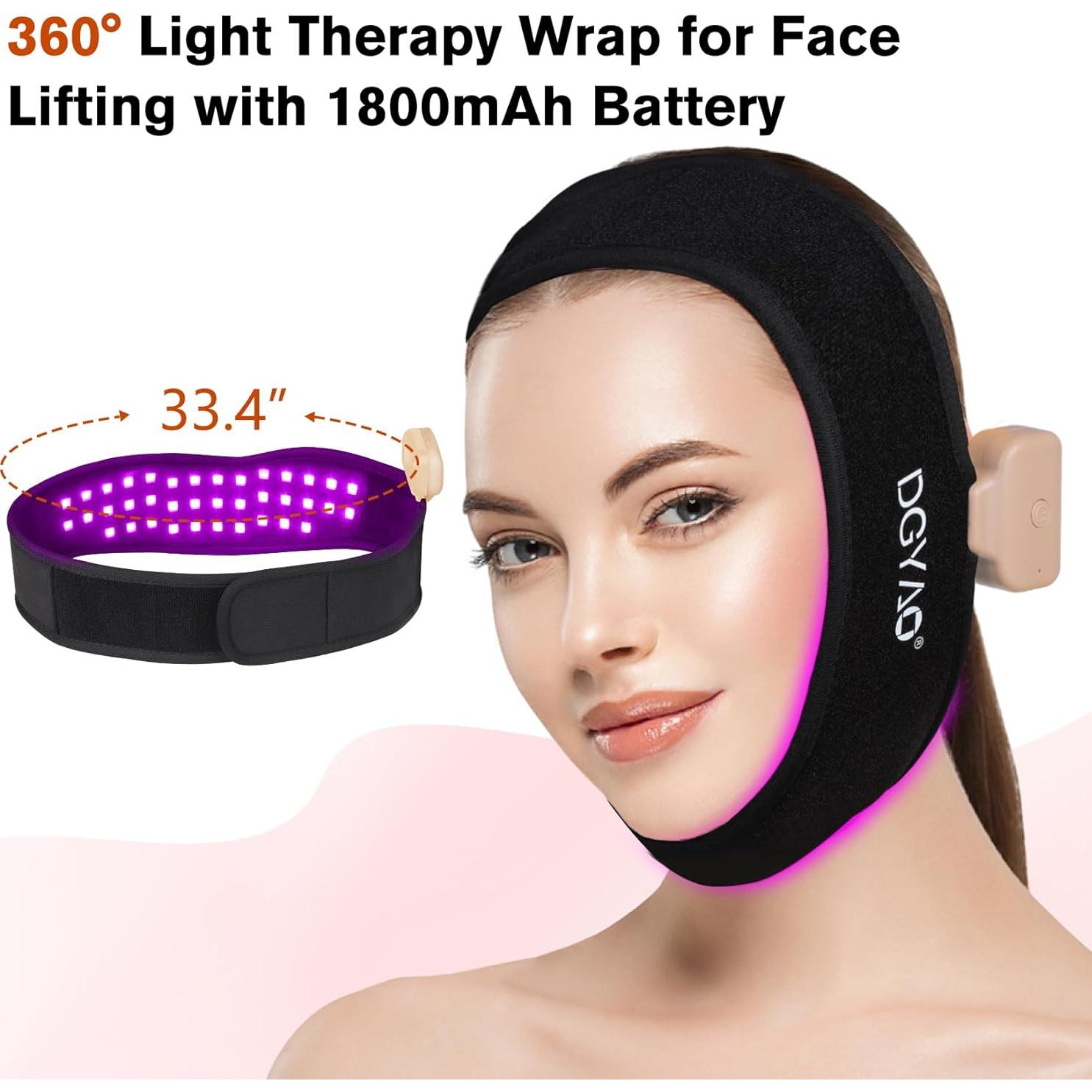 Cinturón de Terapia de Luz Roja TUOB para Cuello y Barbilla