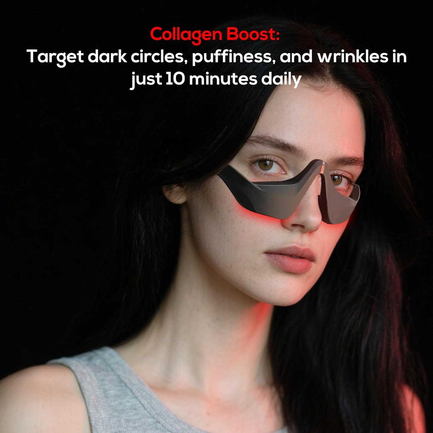 Gafas de Terapia de Luz Roja SENHI para Ojos - Masajeador Antienvejecimiento