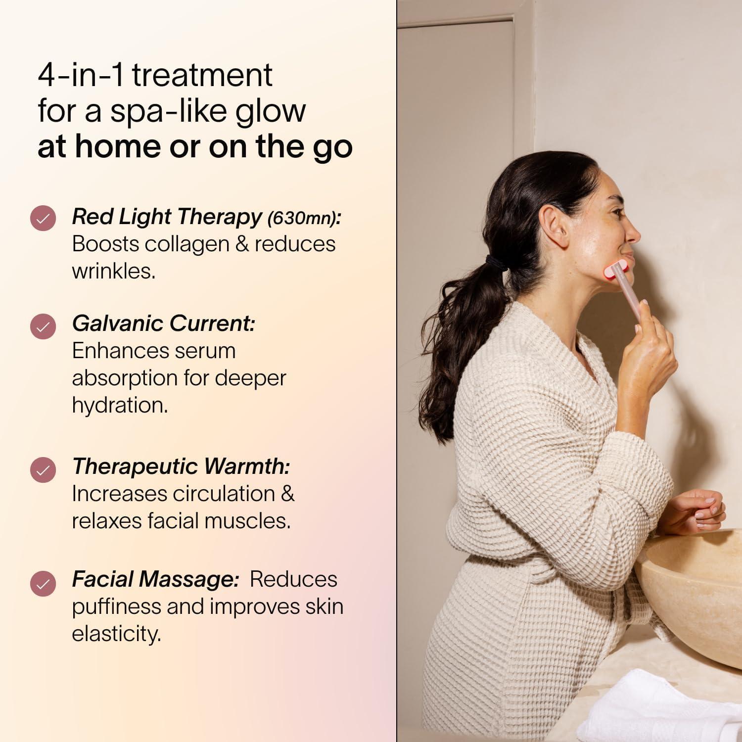 Kit Terapia Luz Roja Solawave | Dispositivo LED Facial 4 en 1