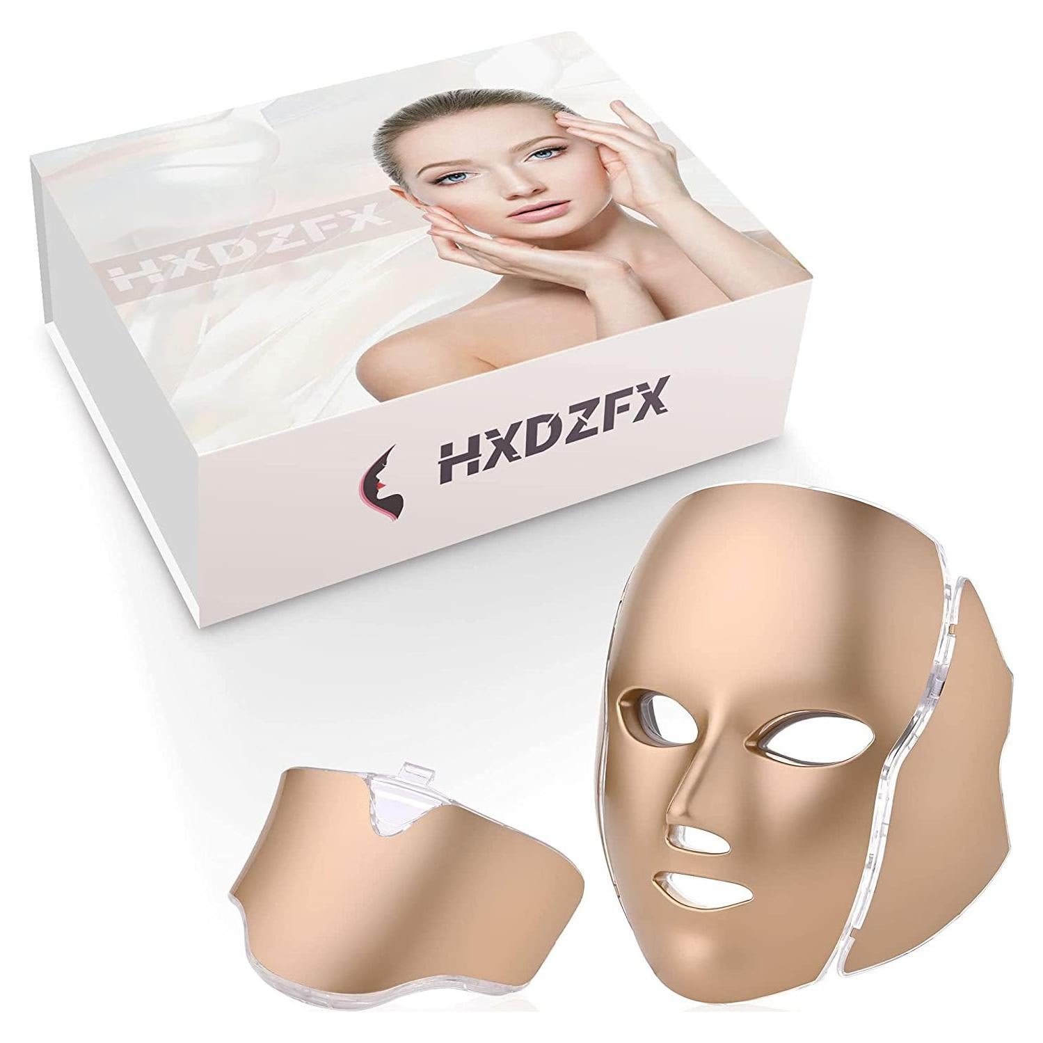 Máscara de Terapia de Luz LED Facial HXDZFX HK207 7 Colores