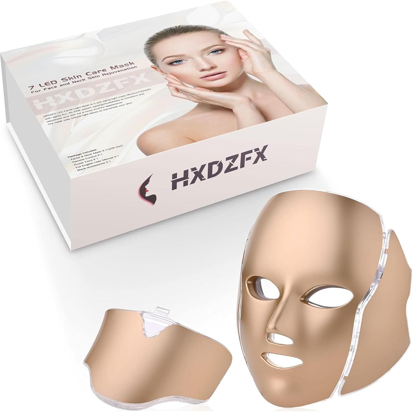 Máscara de Terapia de Luz LED Facial HXDZFX HK207 7 Colores
