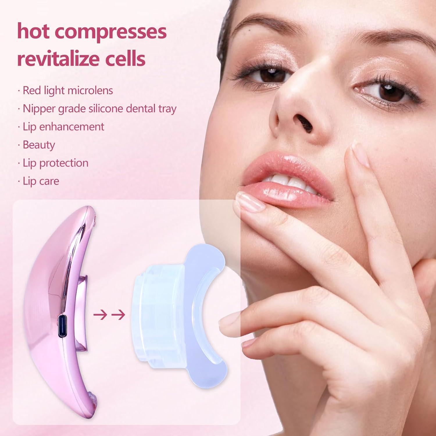 Dispositivo de Terapia de Luz Roja Bubwepo para Labios Llenos