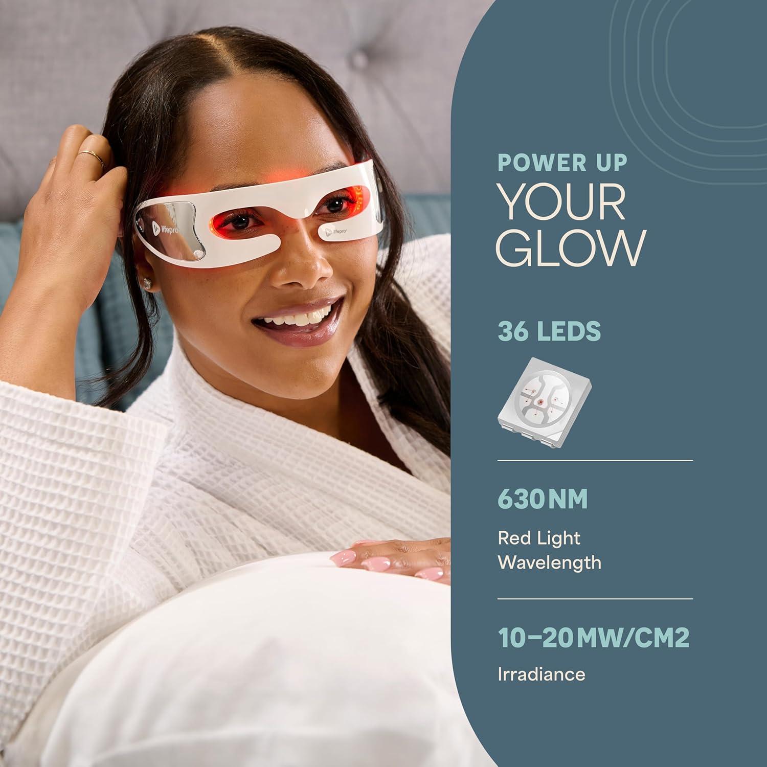 Máscara de Terapia de Luz Roja LifePro LP-RJVGLW - Cuidado Facial LED