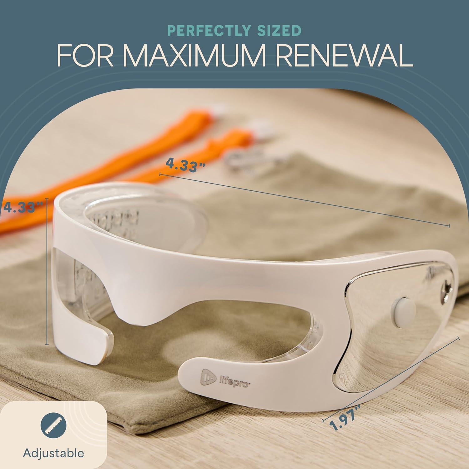 Máscara de Terapia de Luz Roja LifePro LP-RJVGLW - Cuidado Facial LED