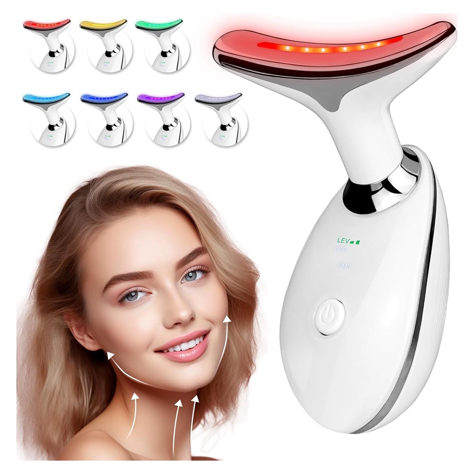 Masajeador Facial IOBTY 7 Modos Luz LED Calefacción 45°C