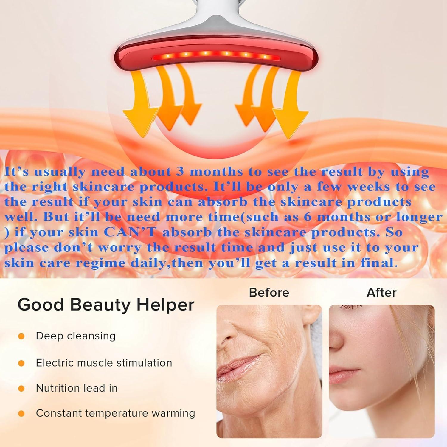 Masajeador Facial IOBTY 7 Modos Luz LED Calefacción 45°C