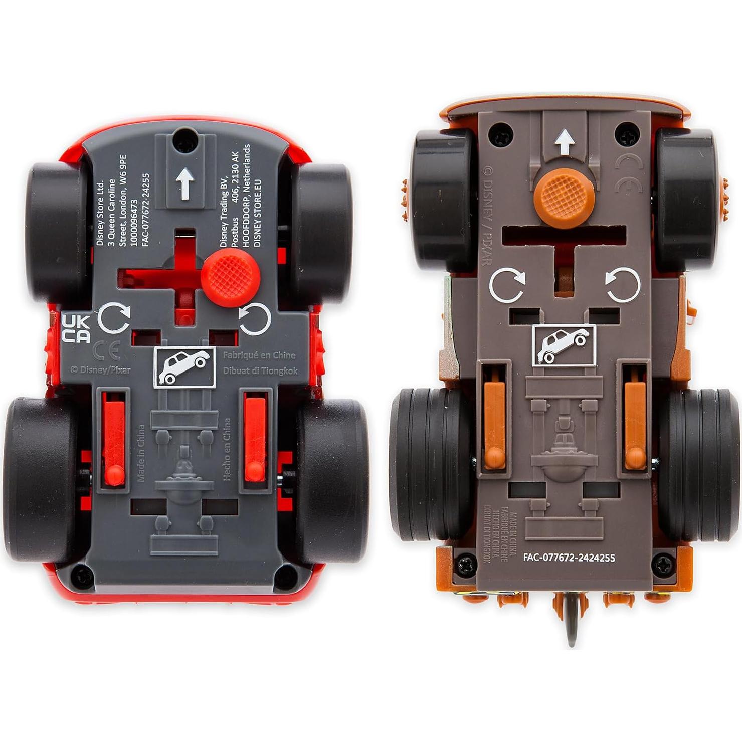 Conjunto de Vehículos Acrobáticos Disney Cars - Lightning McQueen y Tow Mater