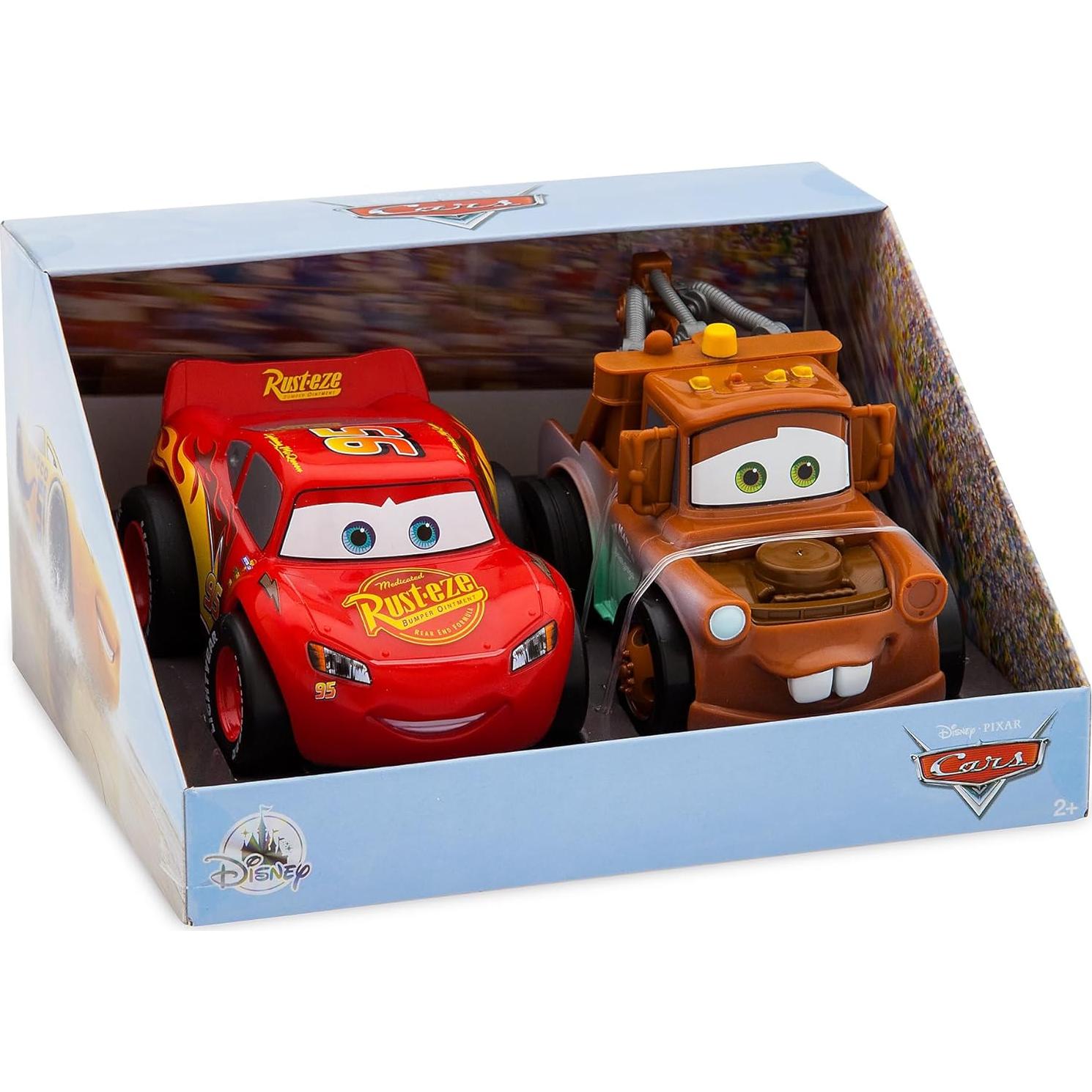 Conjunto de Vehículos Acrobáticos Disney Cars - Lightning McQueen y Tow Mater