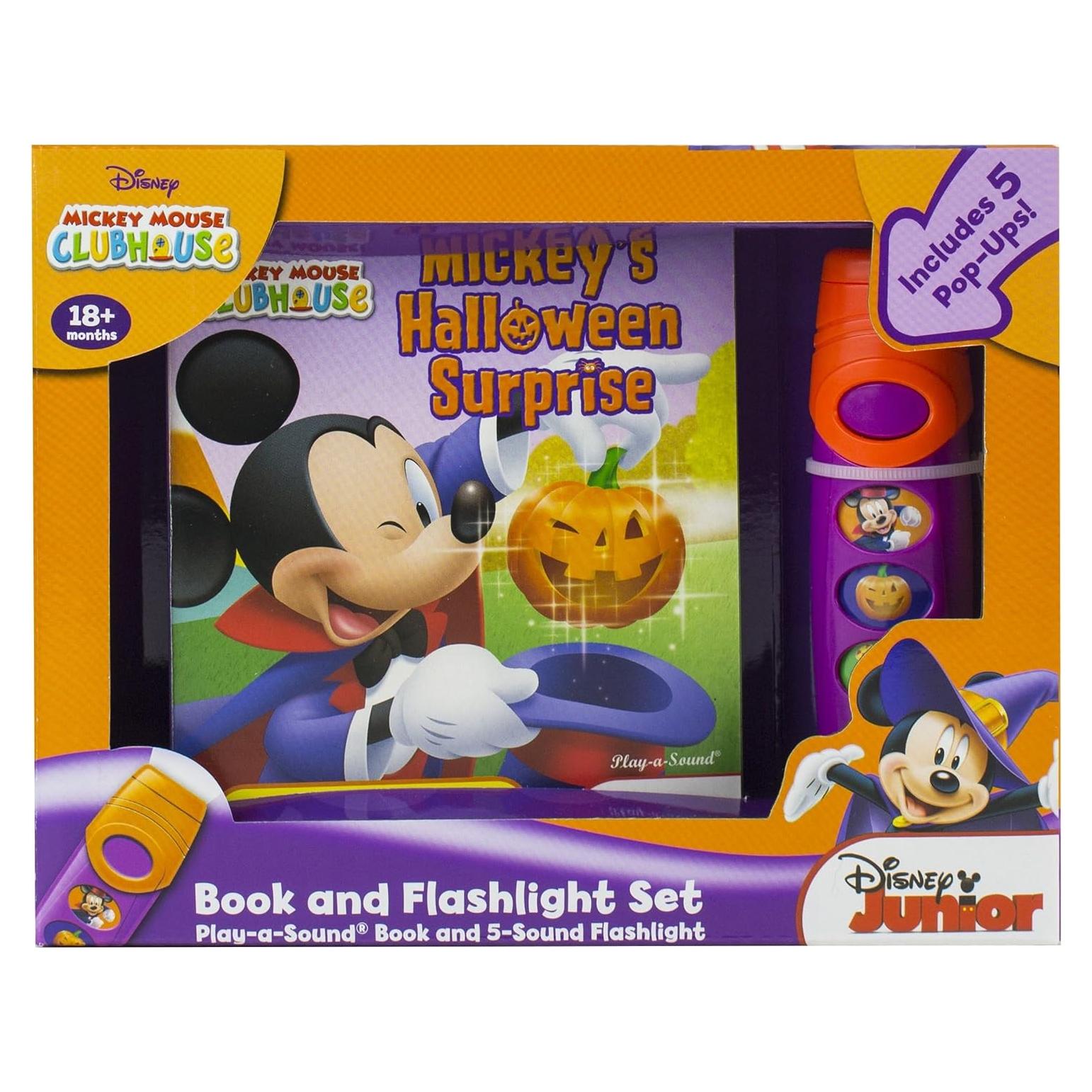 Disney Mickey Mouse Clubhouse - Halloween Surprise Sound Book and Flashlight Set - PI Kids