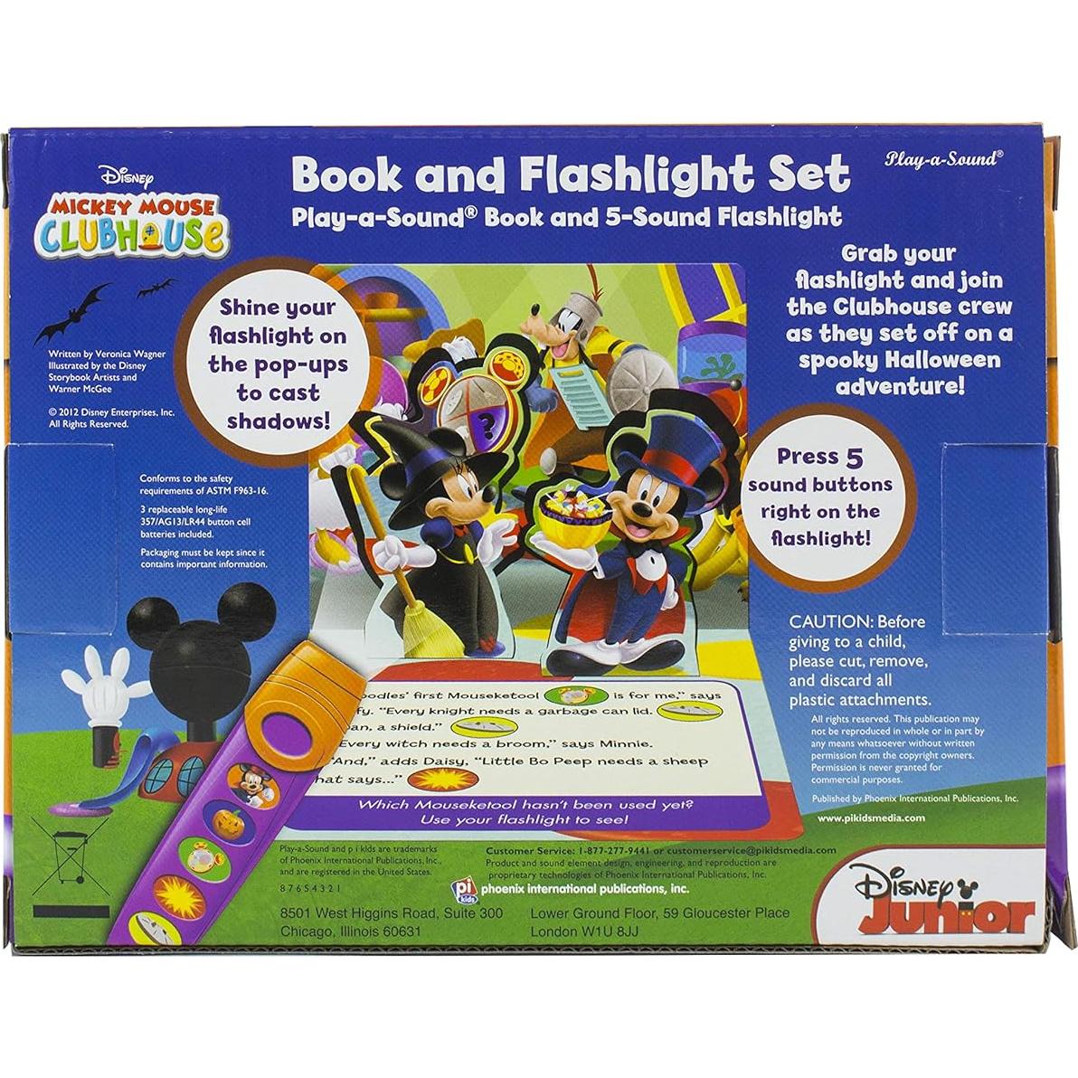 Disney Mickey Mouse Clubhouse - Halloween Surprise Sound Book and Flashlight Set - PI Kids