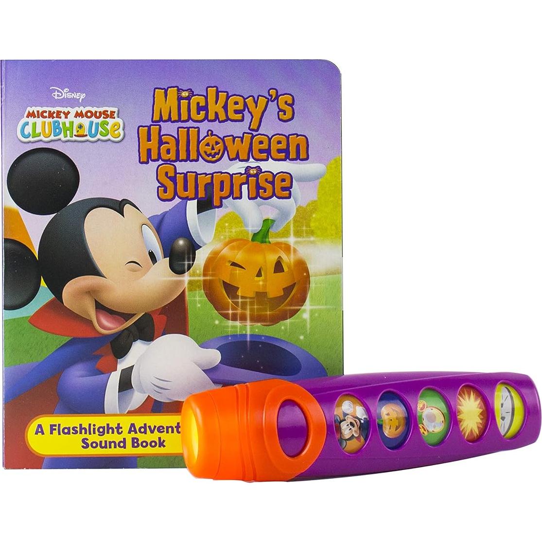 Disney Mickey Mouse Clubhouse - Halloween Surprise Sound Book and Flashlight Set - PI Kids