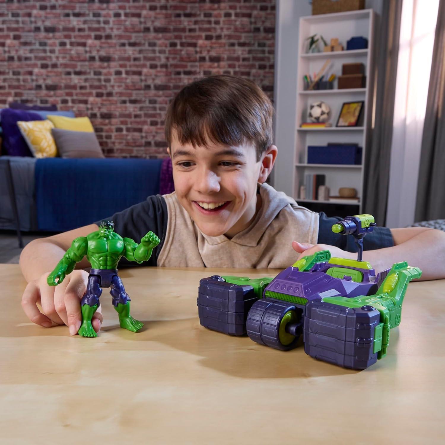 Set de Juguete Hulk Smash & Blast Truck Marvel 10 cm