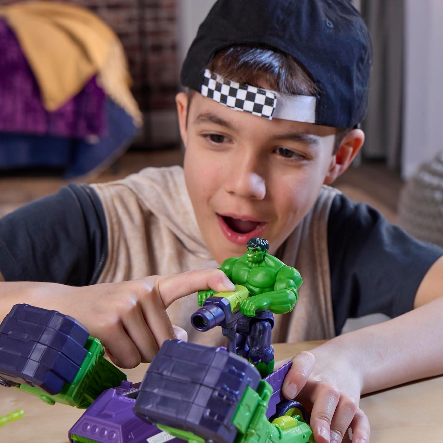 Set de Juguete Hulk Smash & Blast Truck Marvel 10 cm