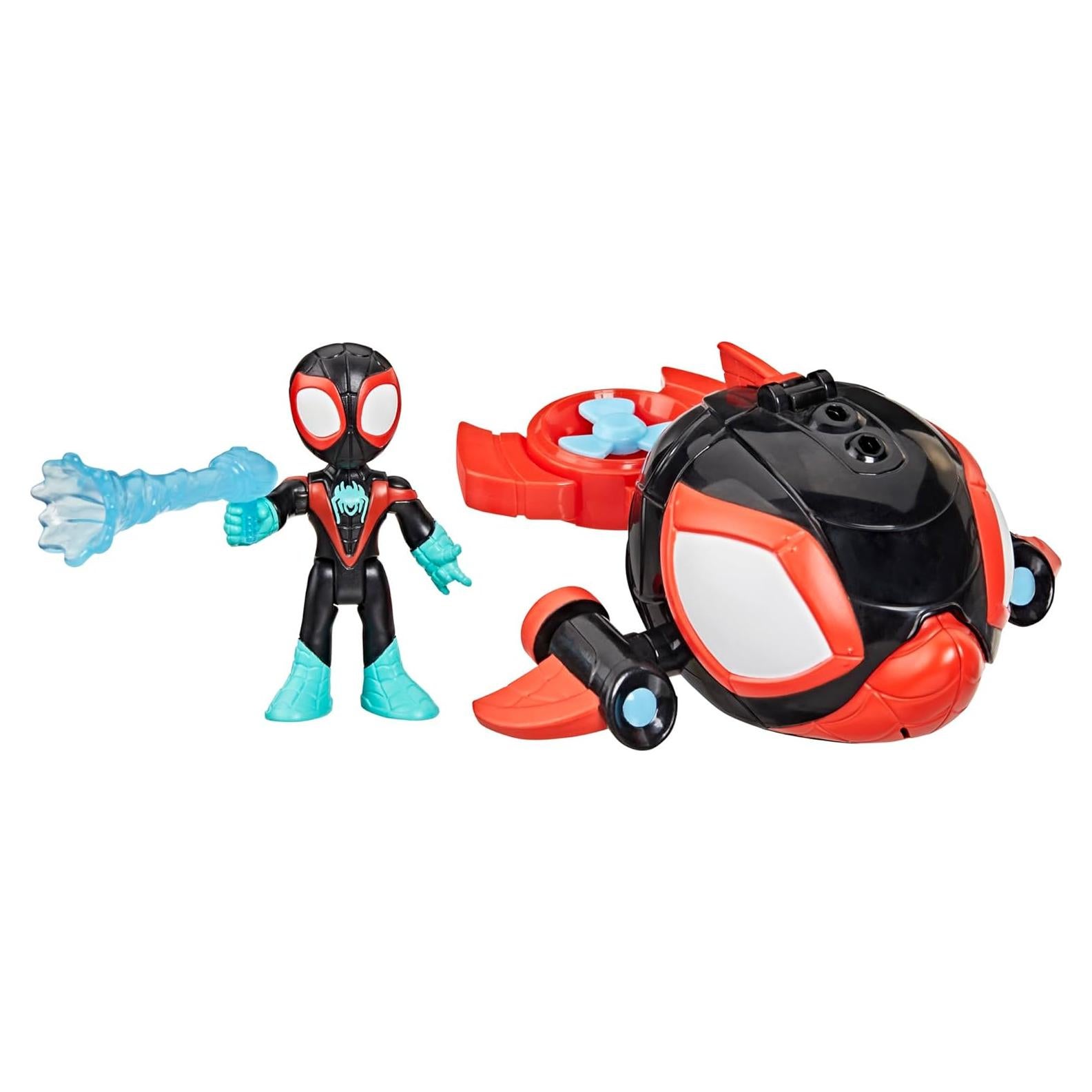 Submarino de Juguete Delfín Spidey Hasbro 7.6 cm con Figura