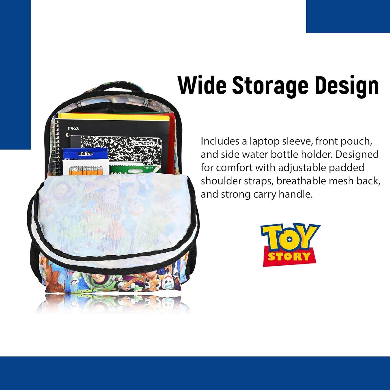 Mochila Disney Toy Story para Niños 33x38.1cm - Woody y Buzz