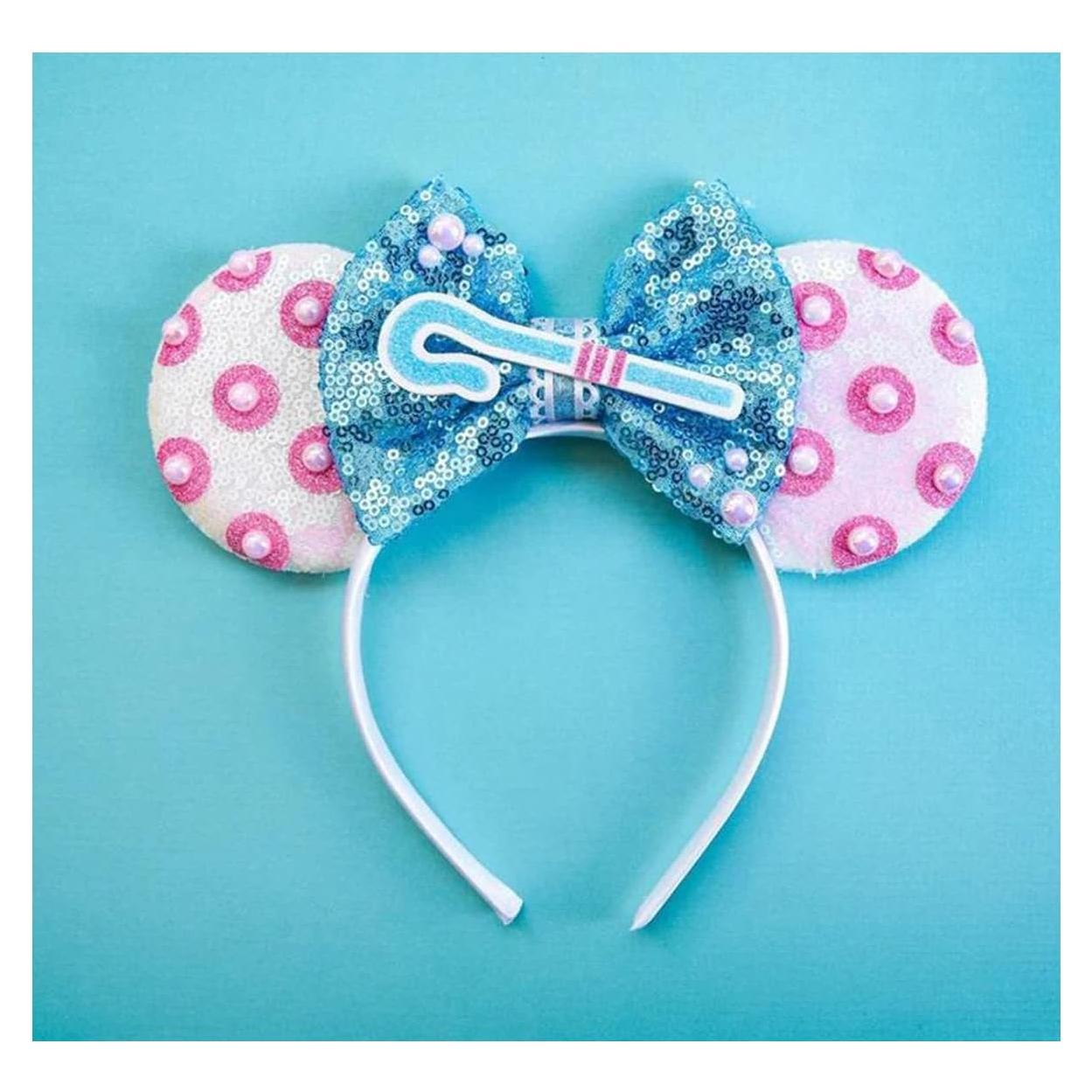 Diadema de Orejas de Ratón Atvscay con Lentejuelas para Niñas