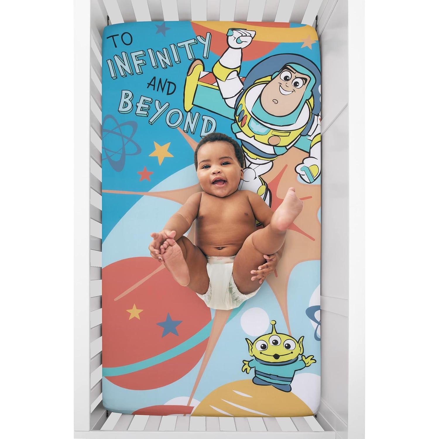 Sábana Ajustable Cuna 100% Algodón NoJo Toy Story Buzz Lightyear