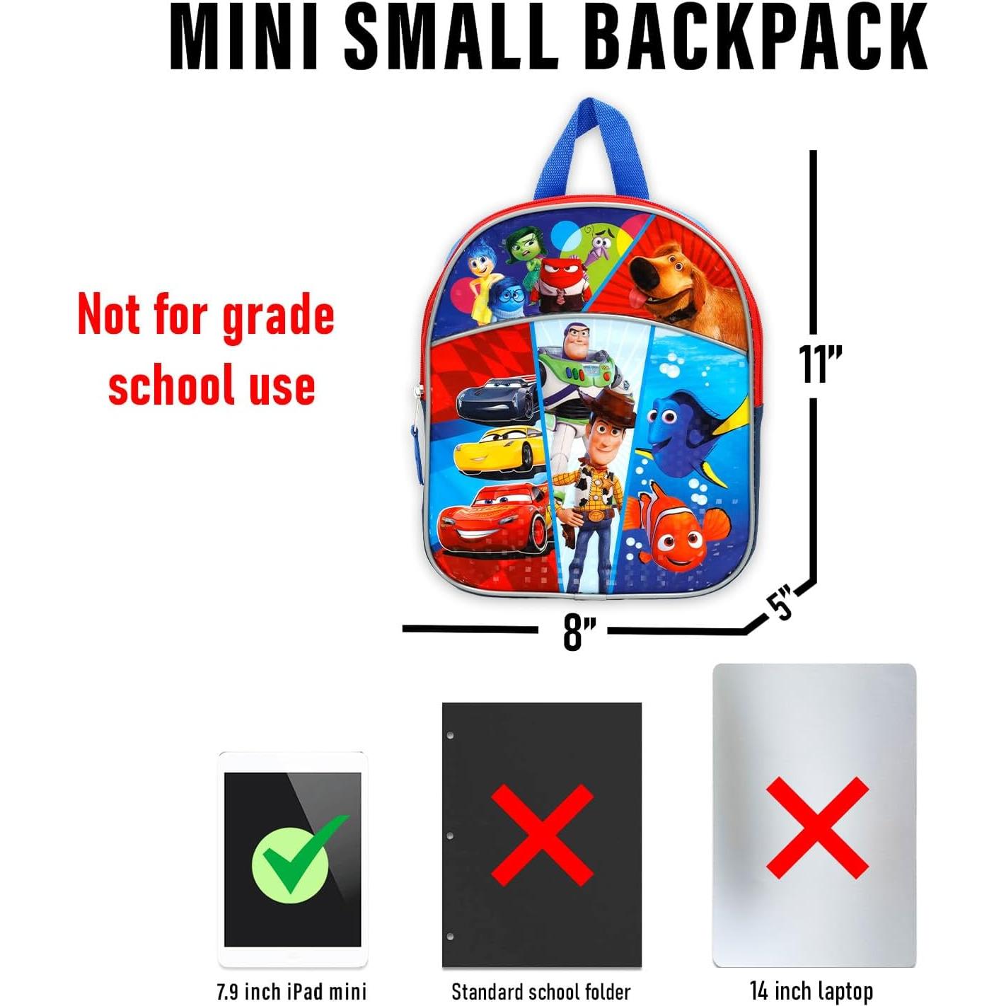 Mochila Mini Toy Story Disney para Niños 27.94x20.32 cm con Stickers