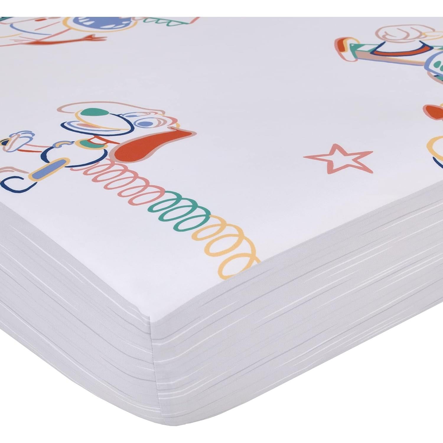 Sábana Ajustable para Cuna Toy Story NoJo 132x71 cm Colorida