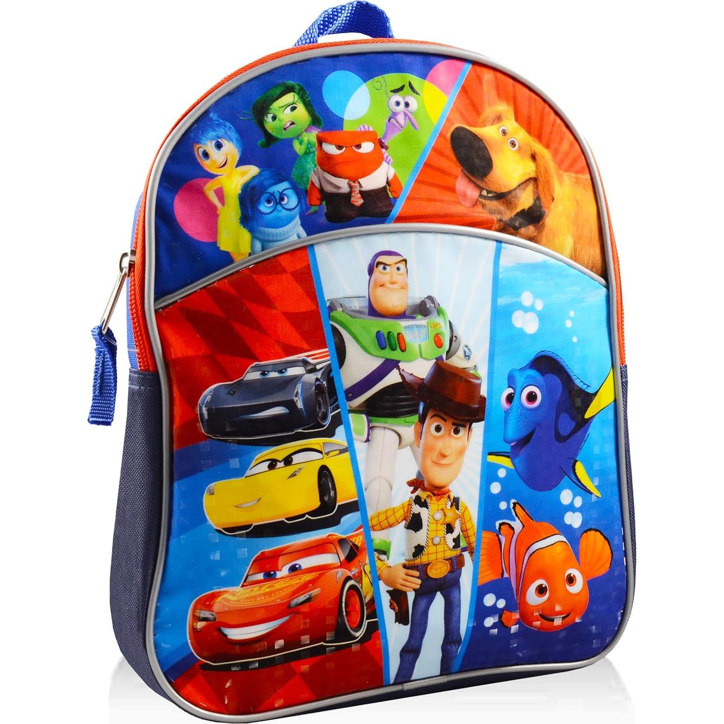 Mochila Mini Disney Pixar 28x20x8 cm para Niños - Toy Story, Cars, Nemo