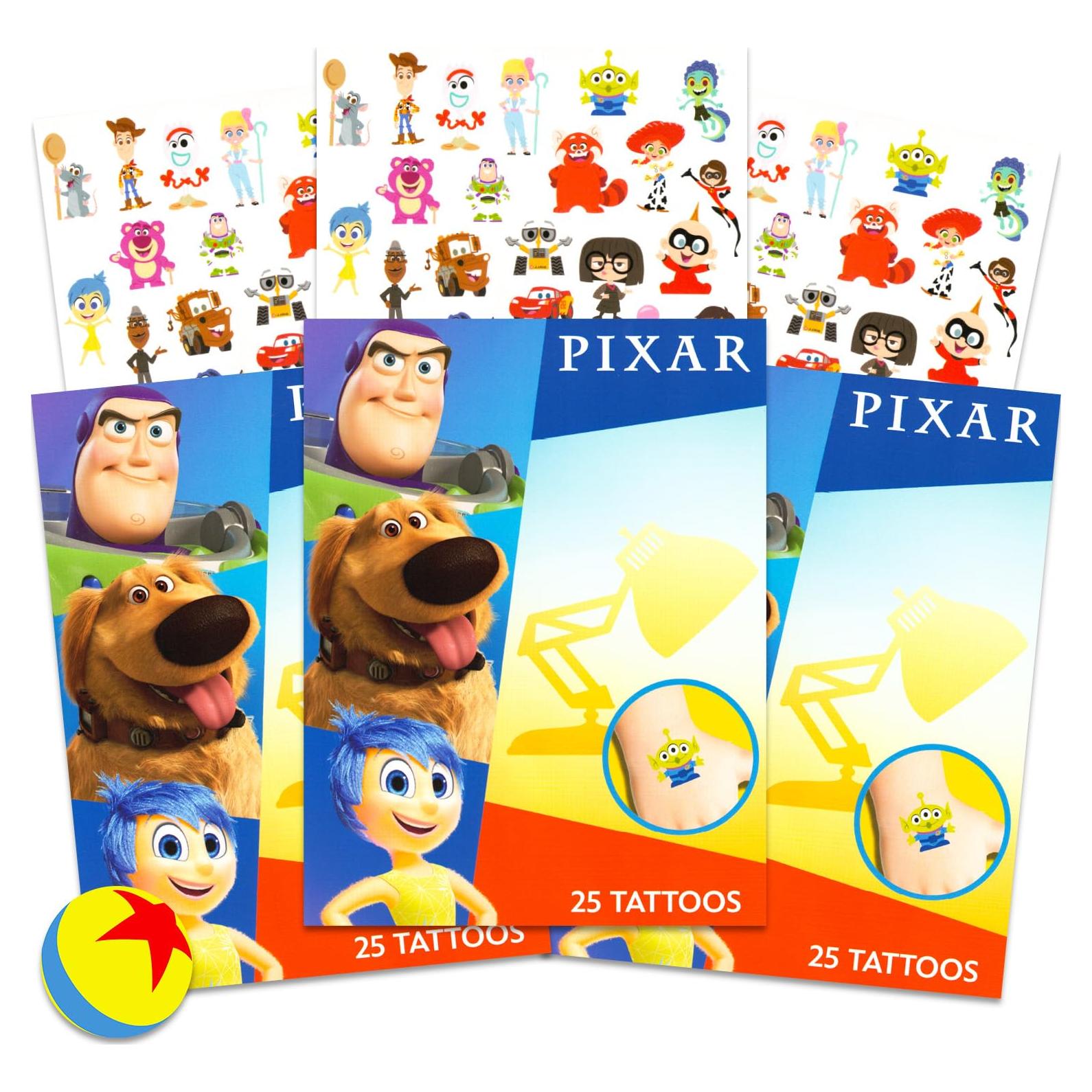 Tatuajes Temporales Disney Pixar - 75 Tatuajes de Fiesta