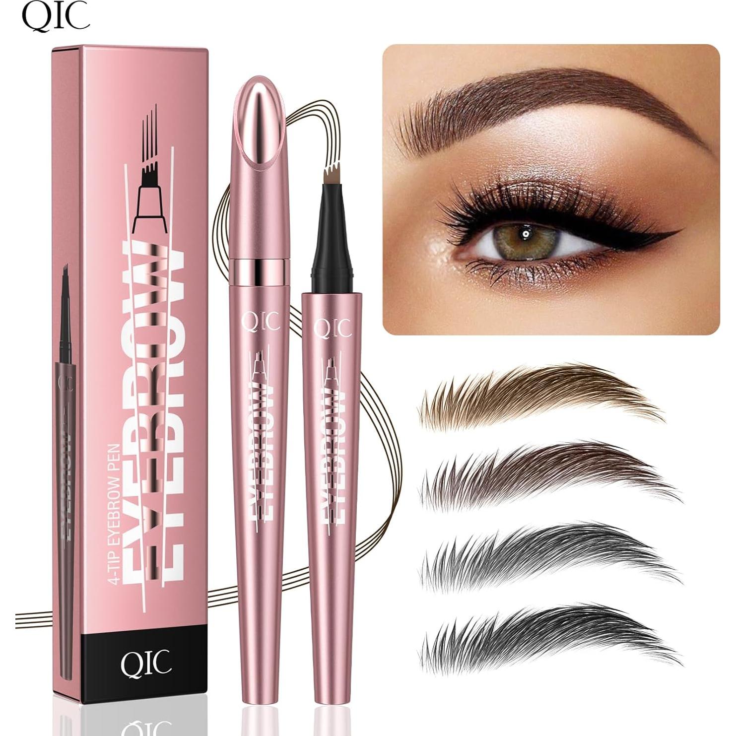 Lápiz de Cejas Microblading Yulinlon 3D Impermeable Marrón Oscuro