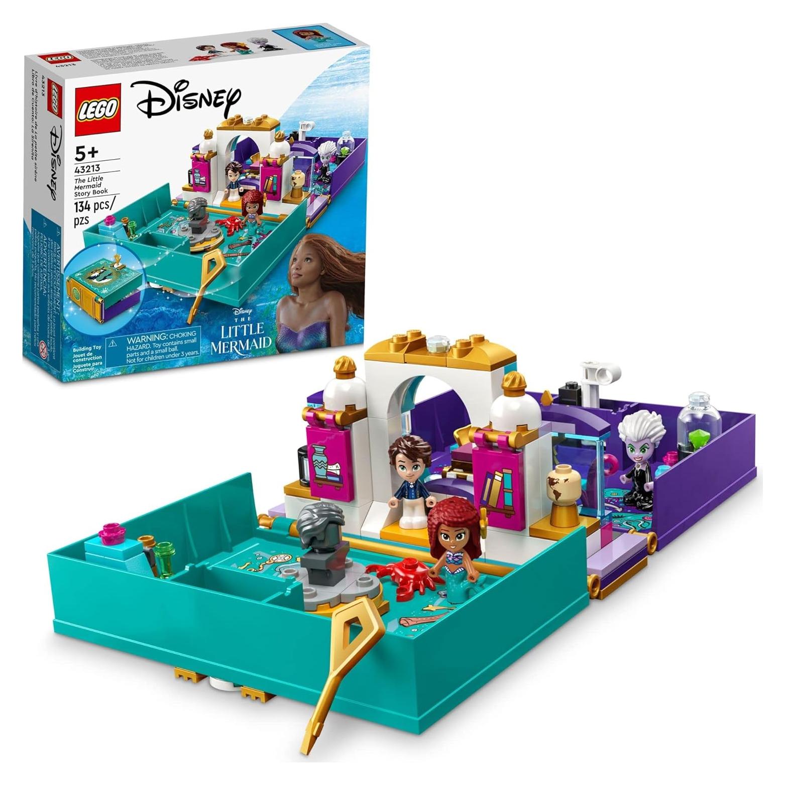 LEGO Disney La Sirenita Libro de Historias 43213 - Juguete Creativo