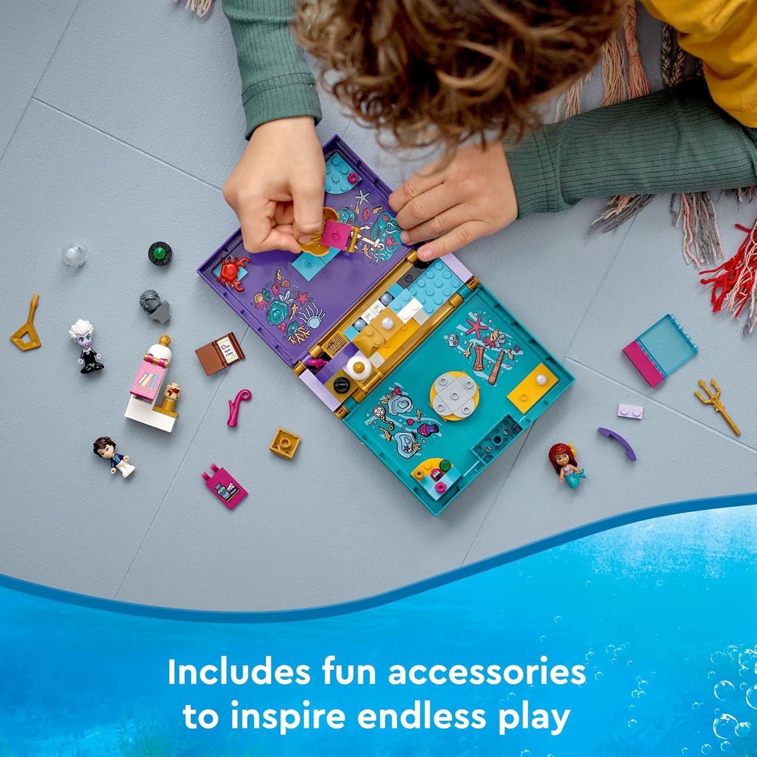 LEGO Disney La Sirenita Libro de Historias 43213 - Juguete Creativo