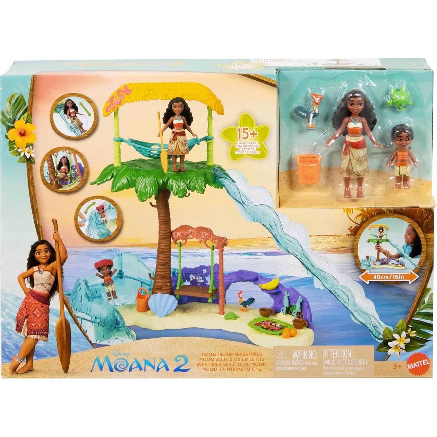 Set de Juego Aventura en la Isla de Moana Mattel 15 Piezas
