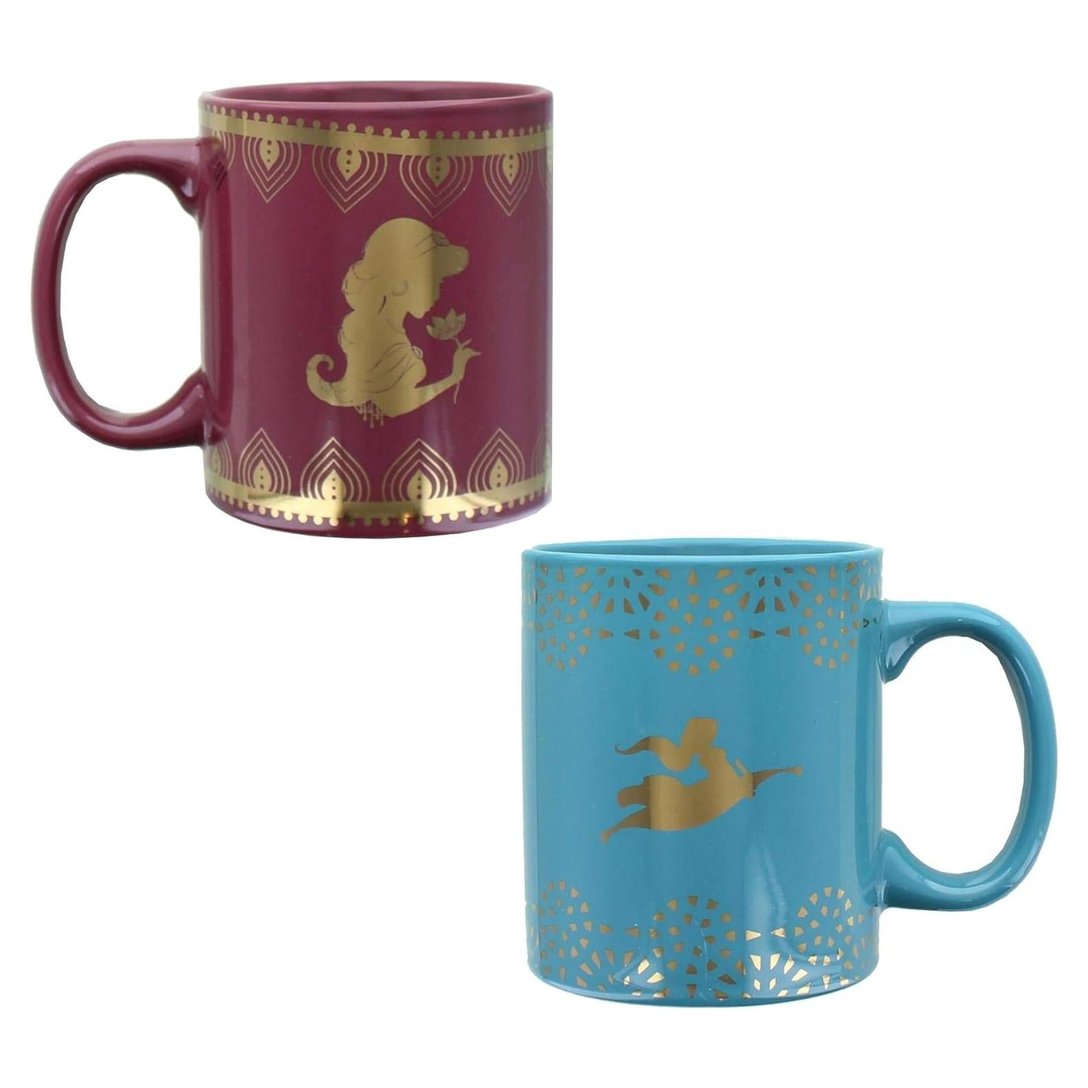 Juego de Tazas de Cerámica Toynk Princesa Jasmine 11oz - 2 Piezas