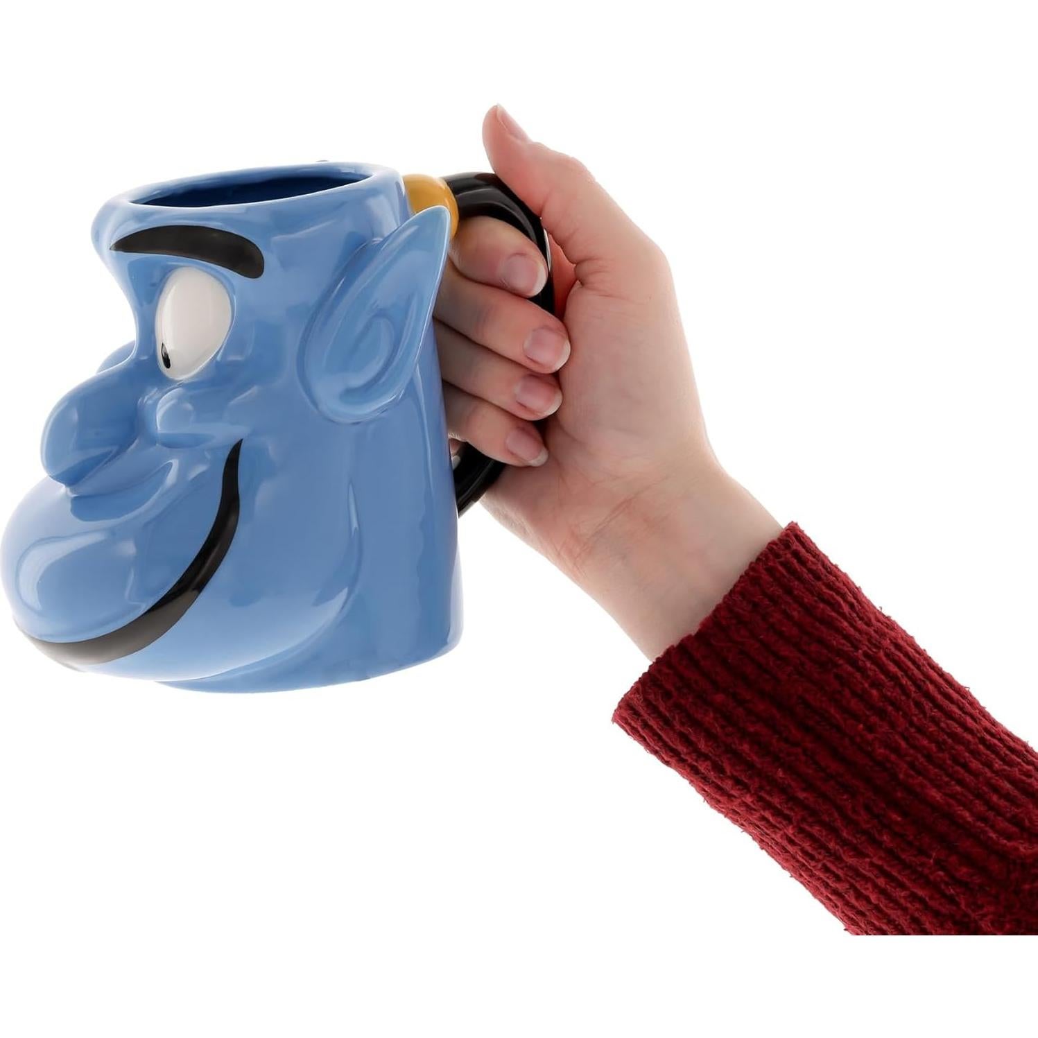 Taza Cerámica 3D Genio de Aladino Silver Buffalo 620ml