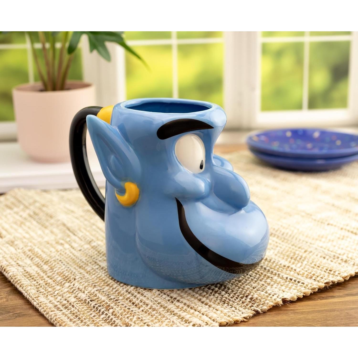 Taza Cerámica 3D Genio de Aladino Silver Buffalo 620ml