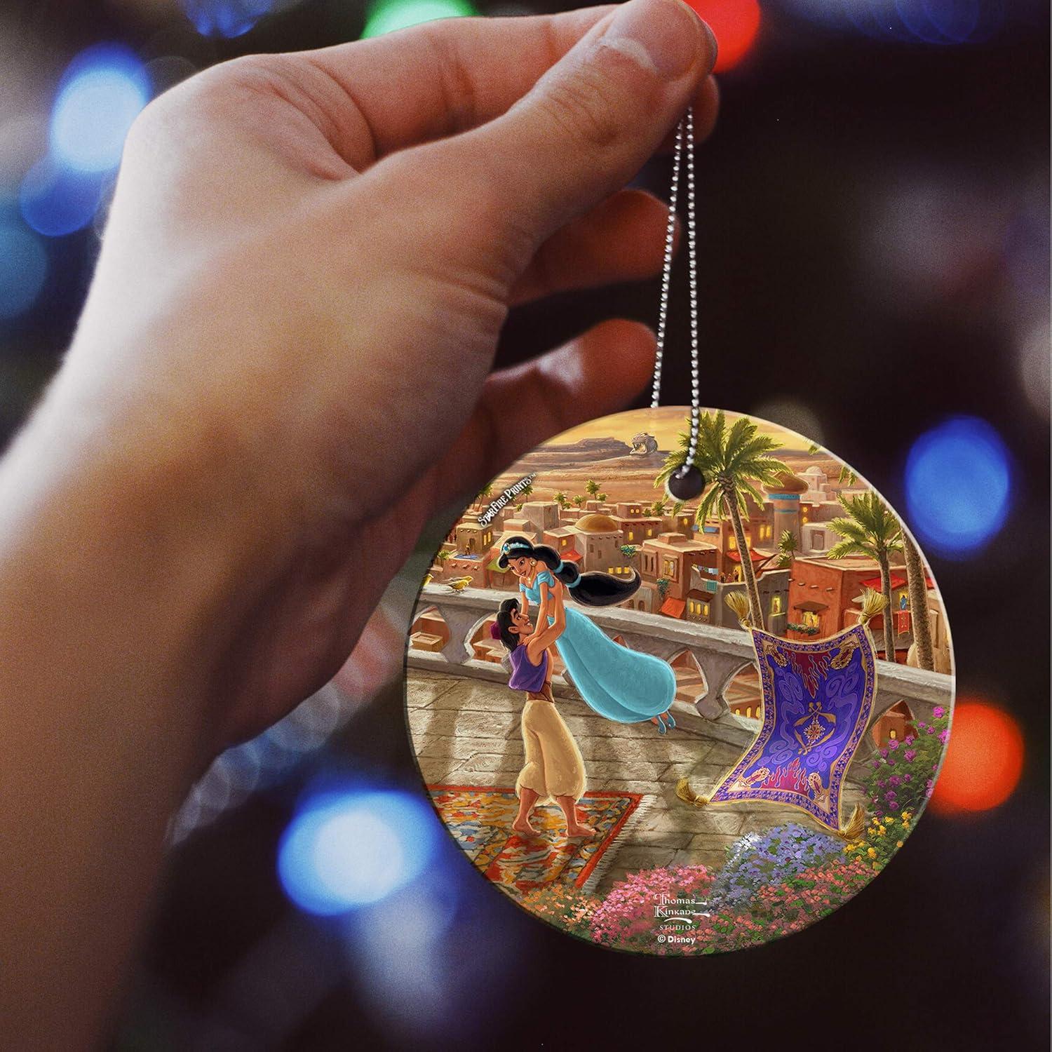 Vidrio Colgante Disney Aladino y Jasmine 8.89 cm - Trend Setters