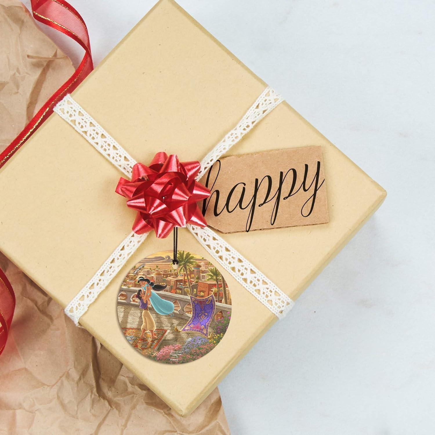 Vidrio Colgante Disney Aladino y Jasmine 8.89 cm - Trend Setters