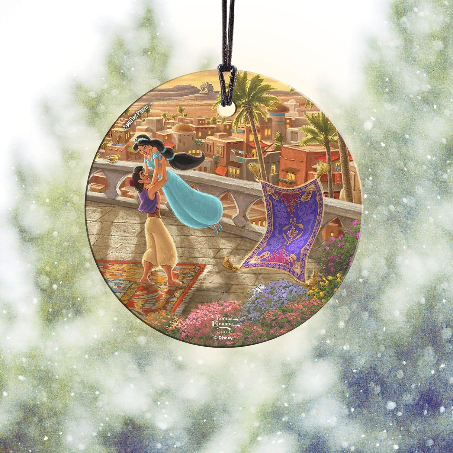 Vidrio Colgante Disney Aladino y Jasmine 8.89 cm - Trend Setters