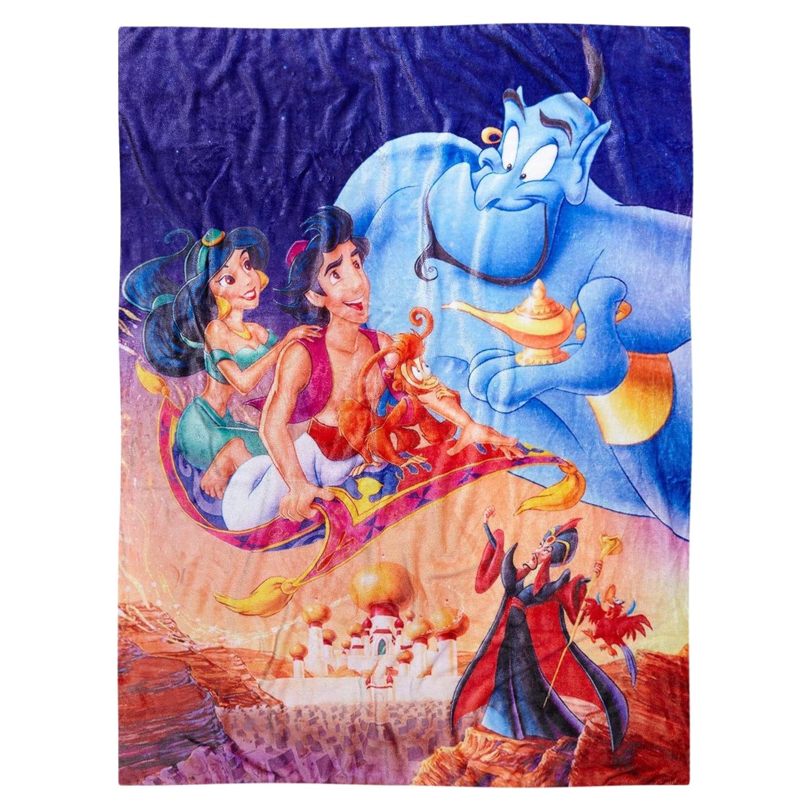 Manta Plush Disney Aladino y Jasmine 121.9 x 152.4 cm