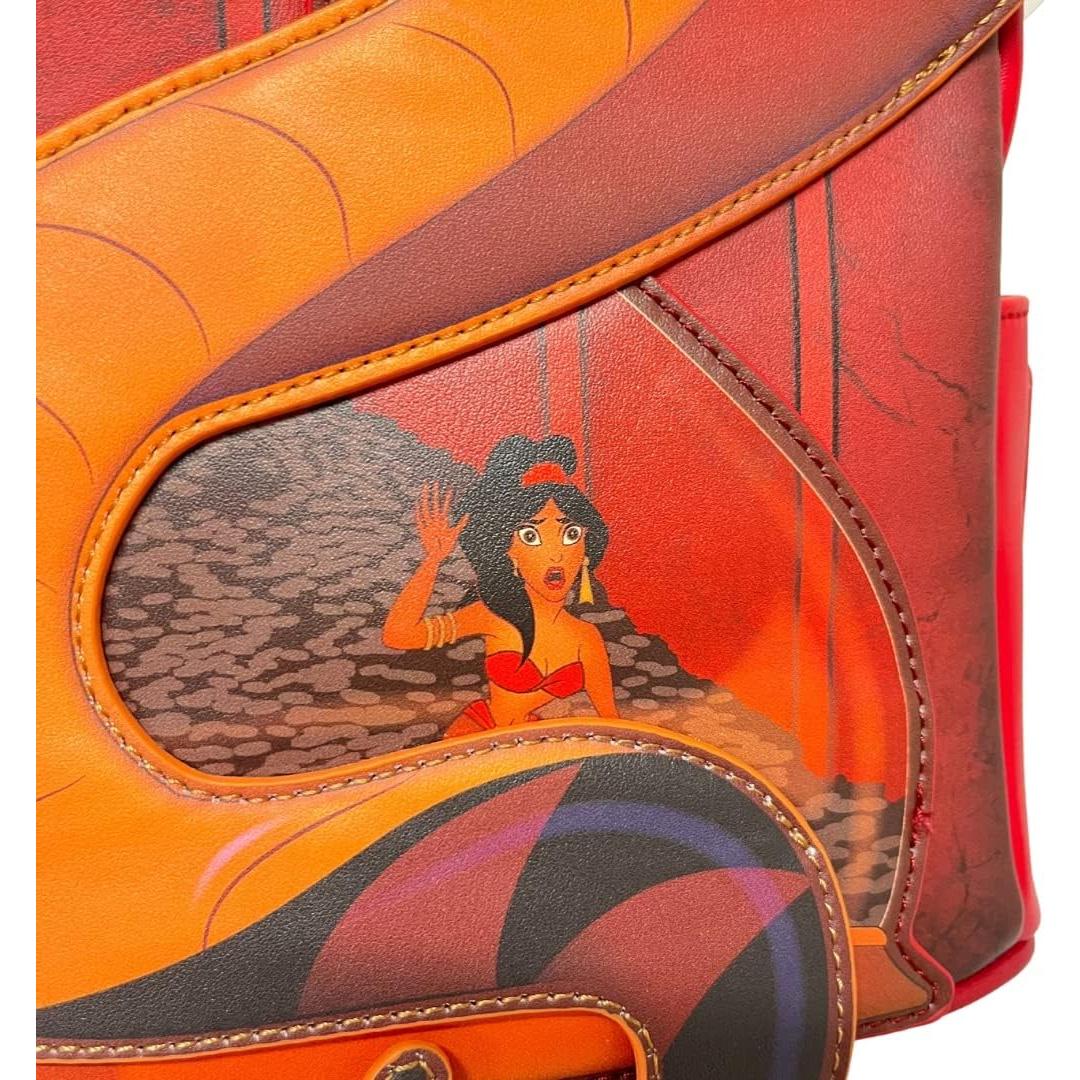 Bolso de Hombro Loungefly Aladino Jafar y Jasmine 26.7x22.9cm