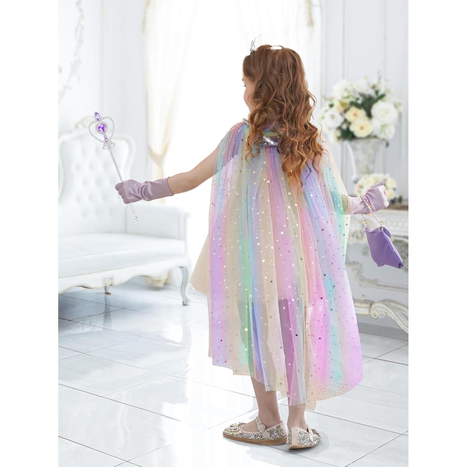 Disfraz de Princesa Brillante Fuzmo con Accesorios para Niñas 3-6 Años