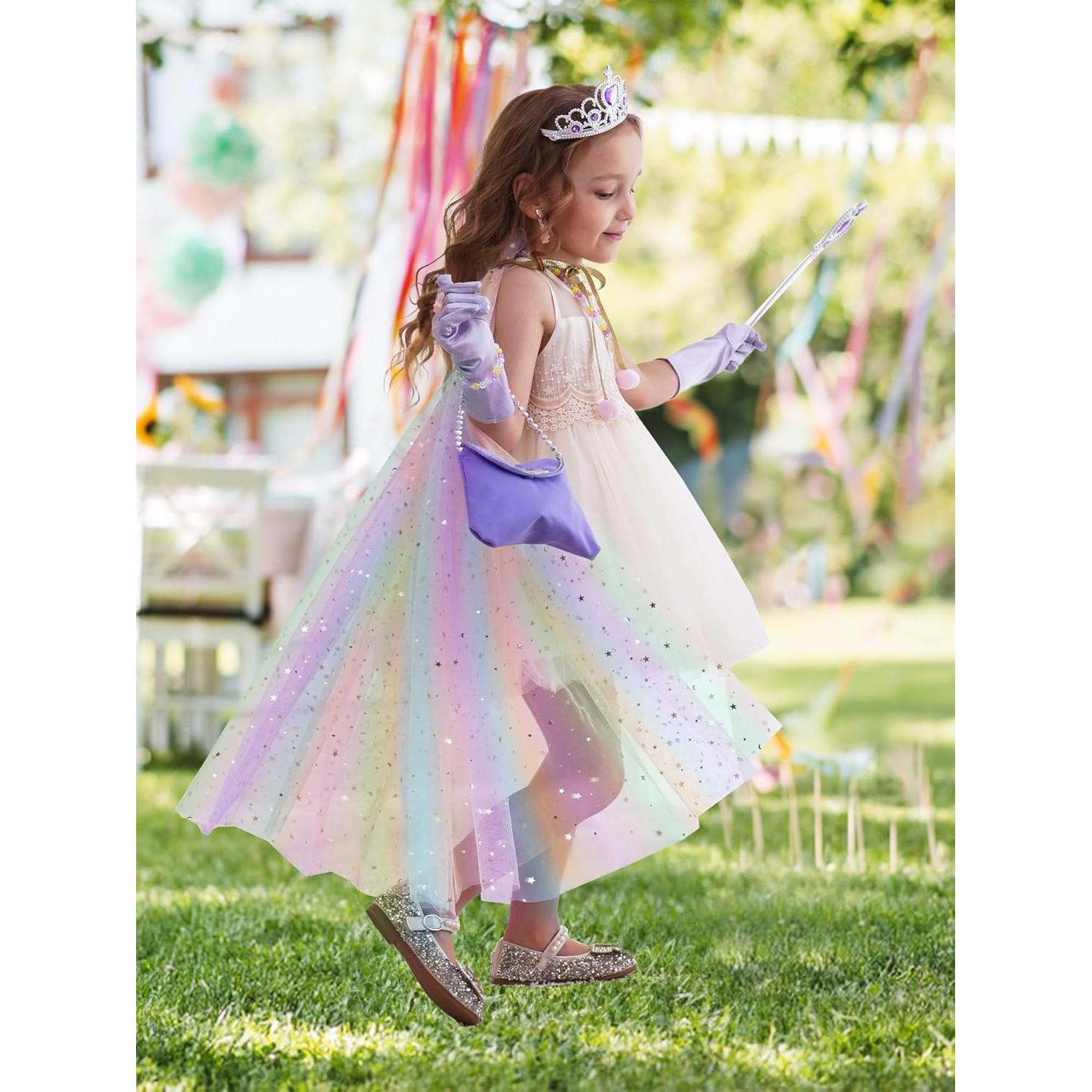 Disfraz de Princesa Brillante Fuzmo con Accesorios para Niñas 3-6 Años