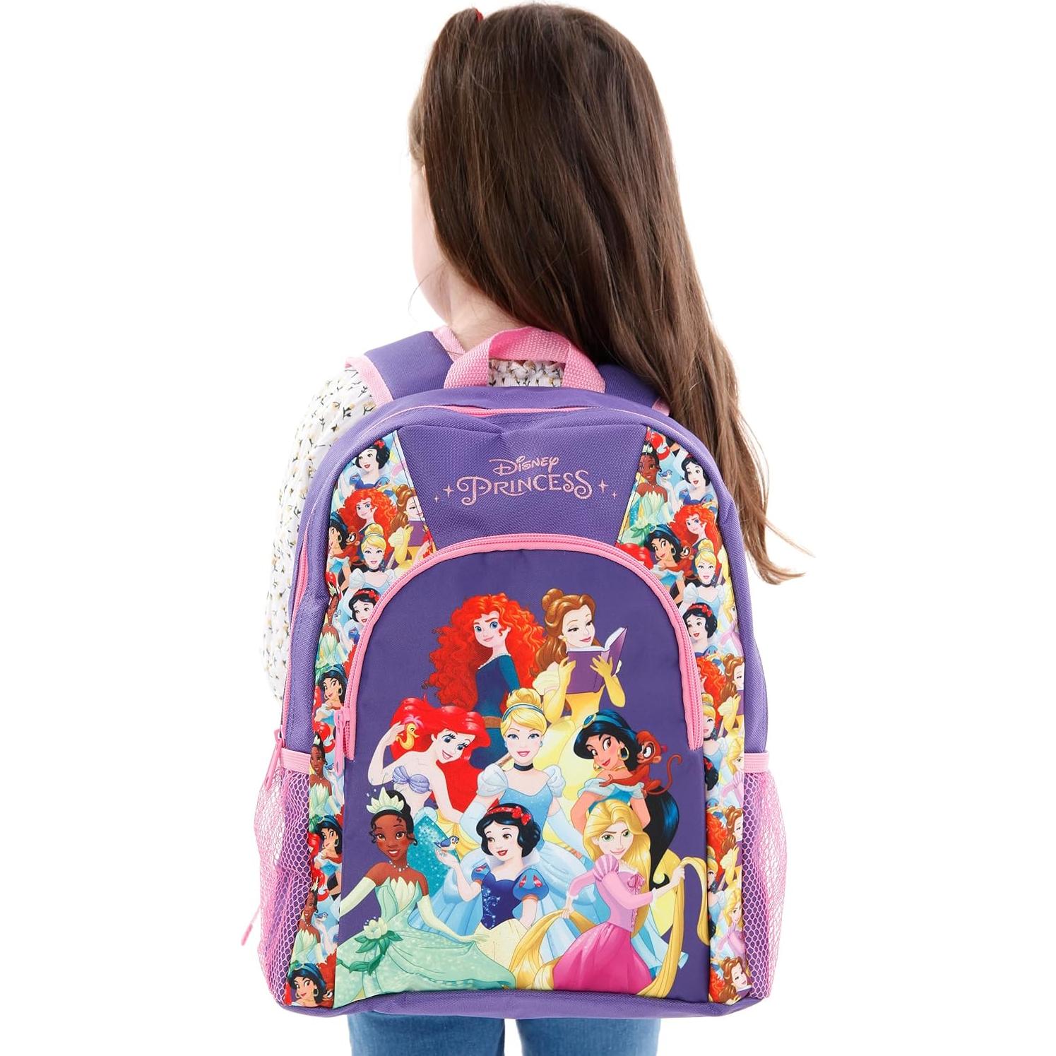 Mochila Escolar Princesa Disney para Niñas 33x27x10 cm