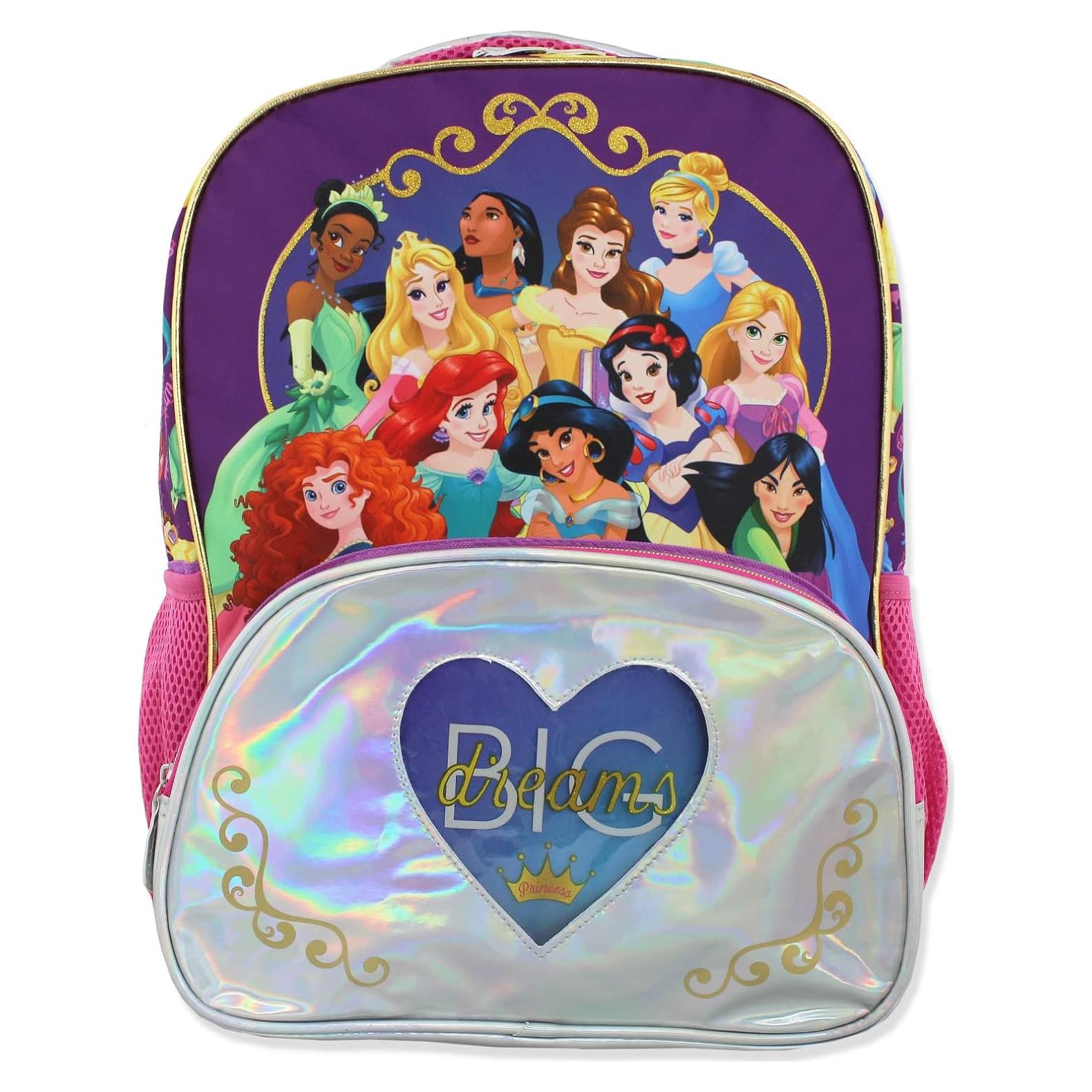 Mochila Escolar Princesa Disney 40.64x30.48 cm Púrpura/Rosa