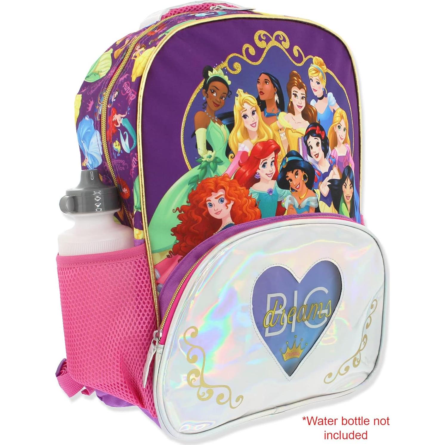 Mochila Escolar Princesa Disney 40.64x30.48 cm Púrpura/Rosa