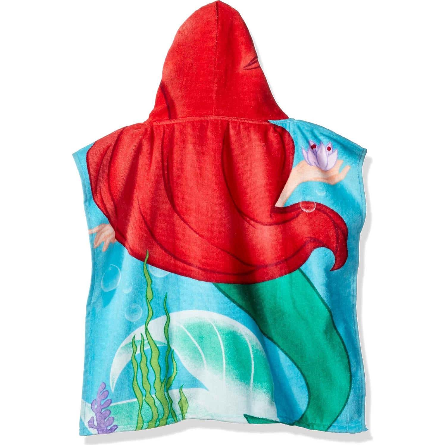 Toalla con Capucha 100% Algodón Disney La Sirenita Ariel