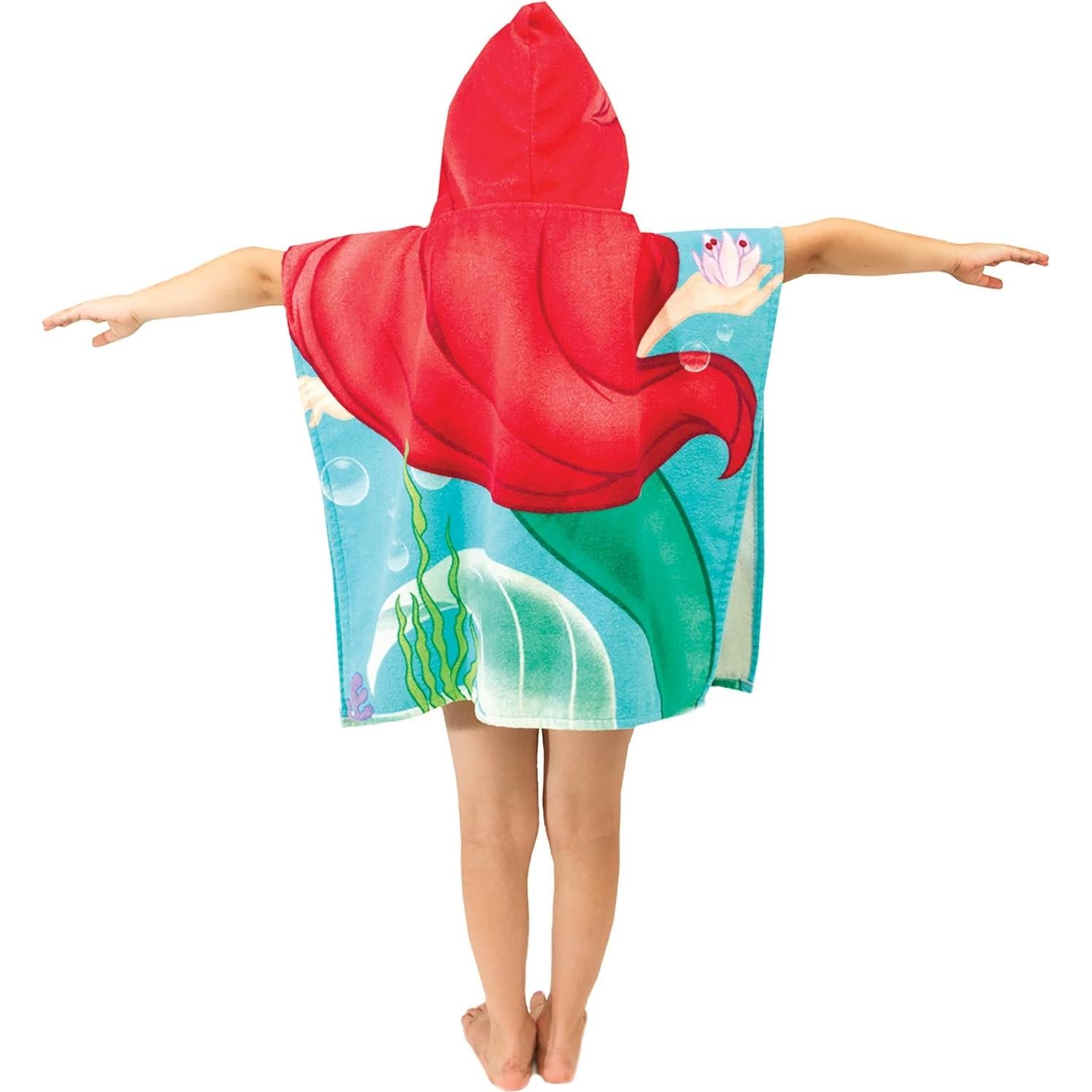 Toalla con Capucha 100% Algodón Disney La Sirenita Ariel