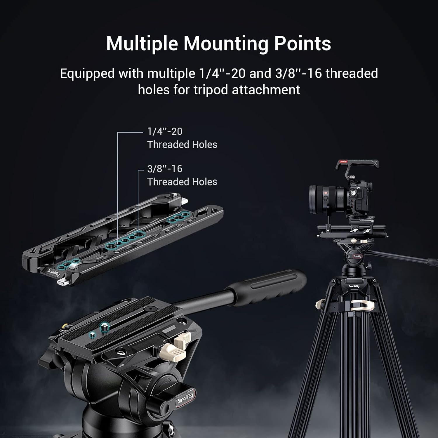 Placa Dovetail 20,32cm SMALLRIG 3770 para ARRI 20kg