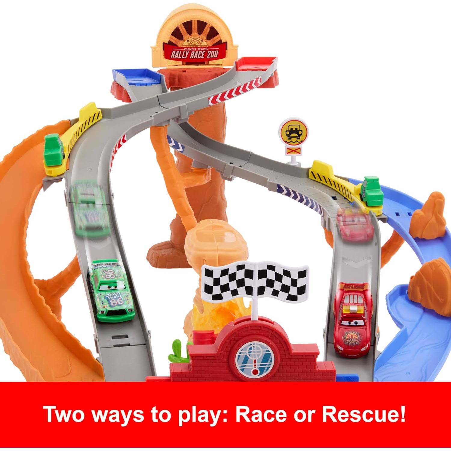 Juego de Juguetes Mattel Cars Rescue Road Raceway 1.46kg
