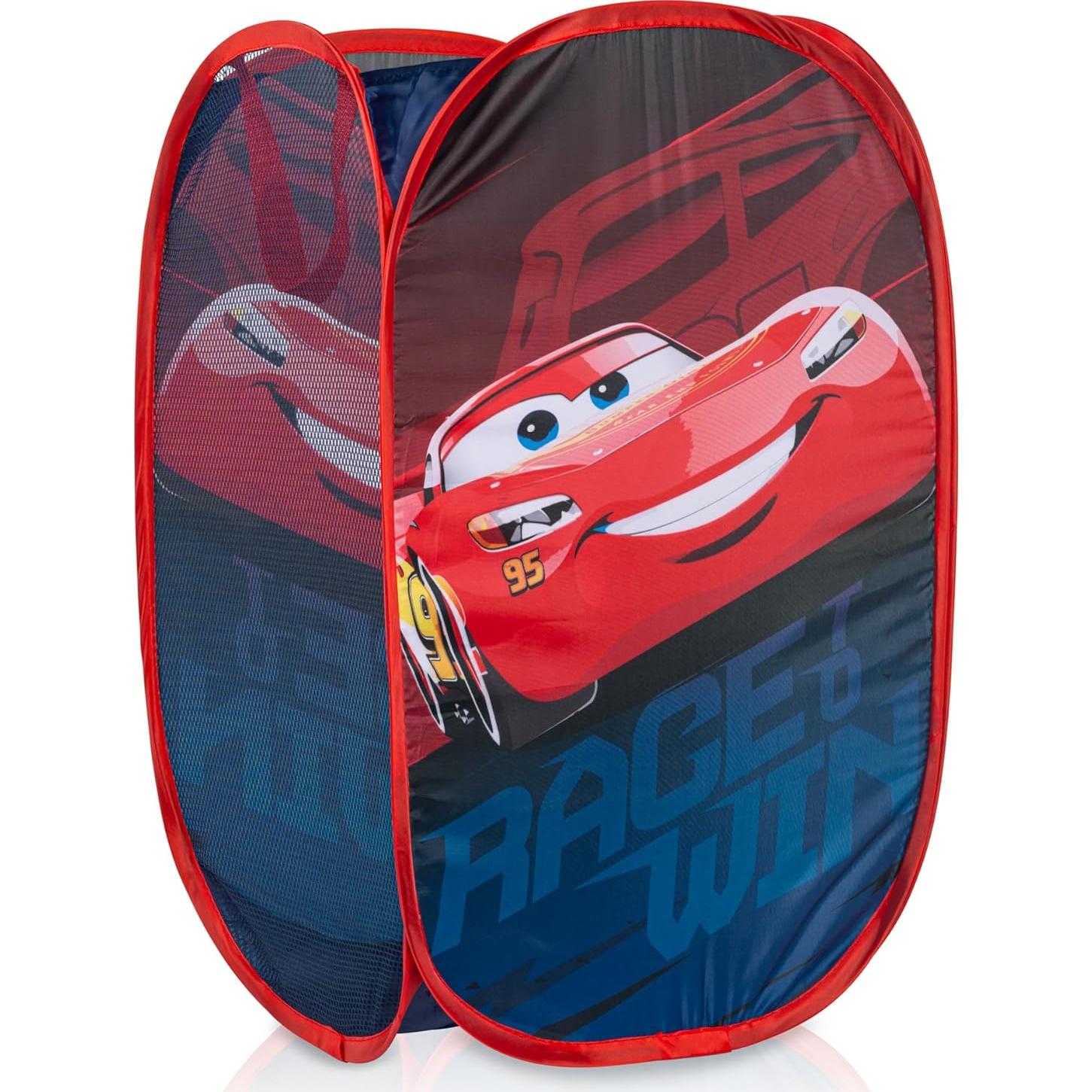Cesta Plegable de Ropa Cars Lightning McQueen - Almacenamiento Azul